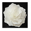 Kwiat waflowy dekoracja tort róża duża biały